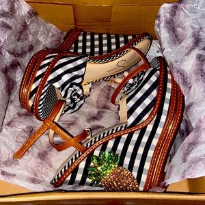 Jessica Simpson Azeena Wedge Heels, 8 picnic